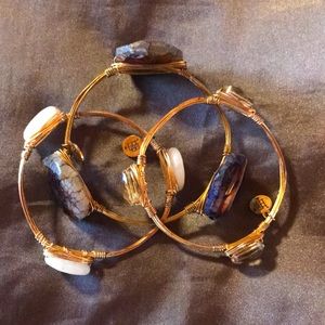 EUC Bourbon and Bowties Bangle Bracelets